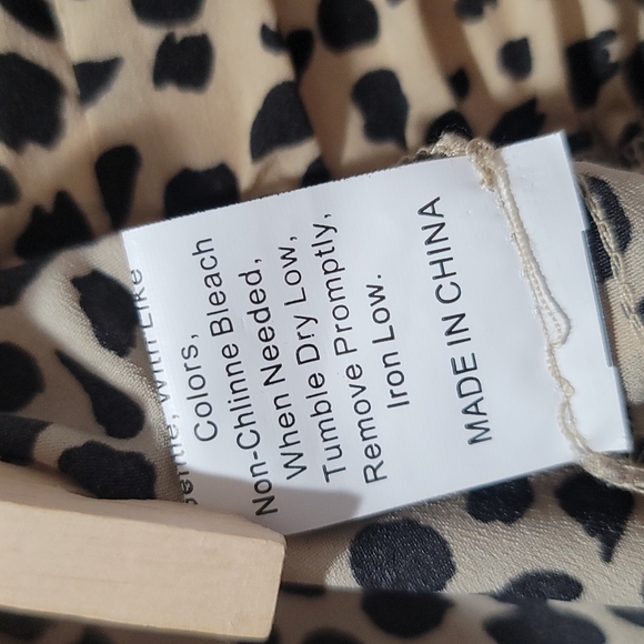 🔥 SALE LEOPARD ANIMAL PRINT SHEER GAUZE PEPLUM FLOATY FLARED MINI SKIRT XXL - Picture 9 of 12